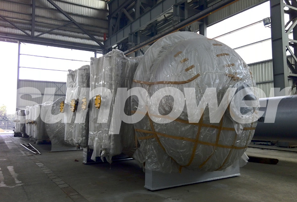 压力容器公司美国MG项目大型抽式铜翅片管换热器顺利交付