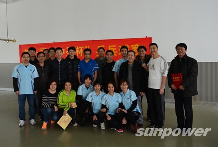 公司举行第一届“千亿球友会杯”乒乓球赛