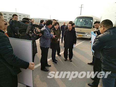 清洁能源刻不容缓〡千亿球友会柳疃集中供热项目引昌邑市领导重点关注——昌邑市委领导考察千亿球友会-柳疃工业园集中供导热油项目