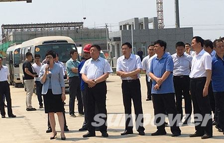 保定市长郭建英一行考察千亿球友会高阳集中供热及余热发电项目